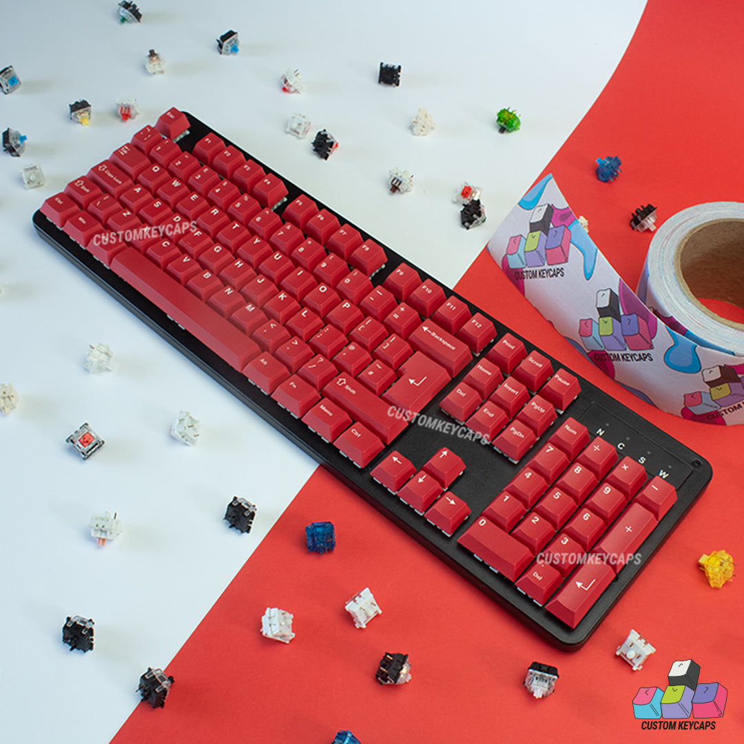 ISOUK // Red Keycaps