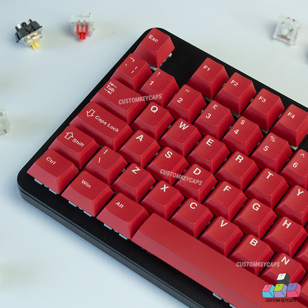 ISOUK // Red Keycaps