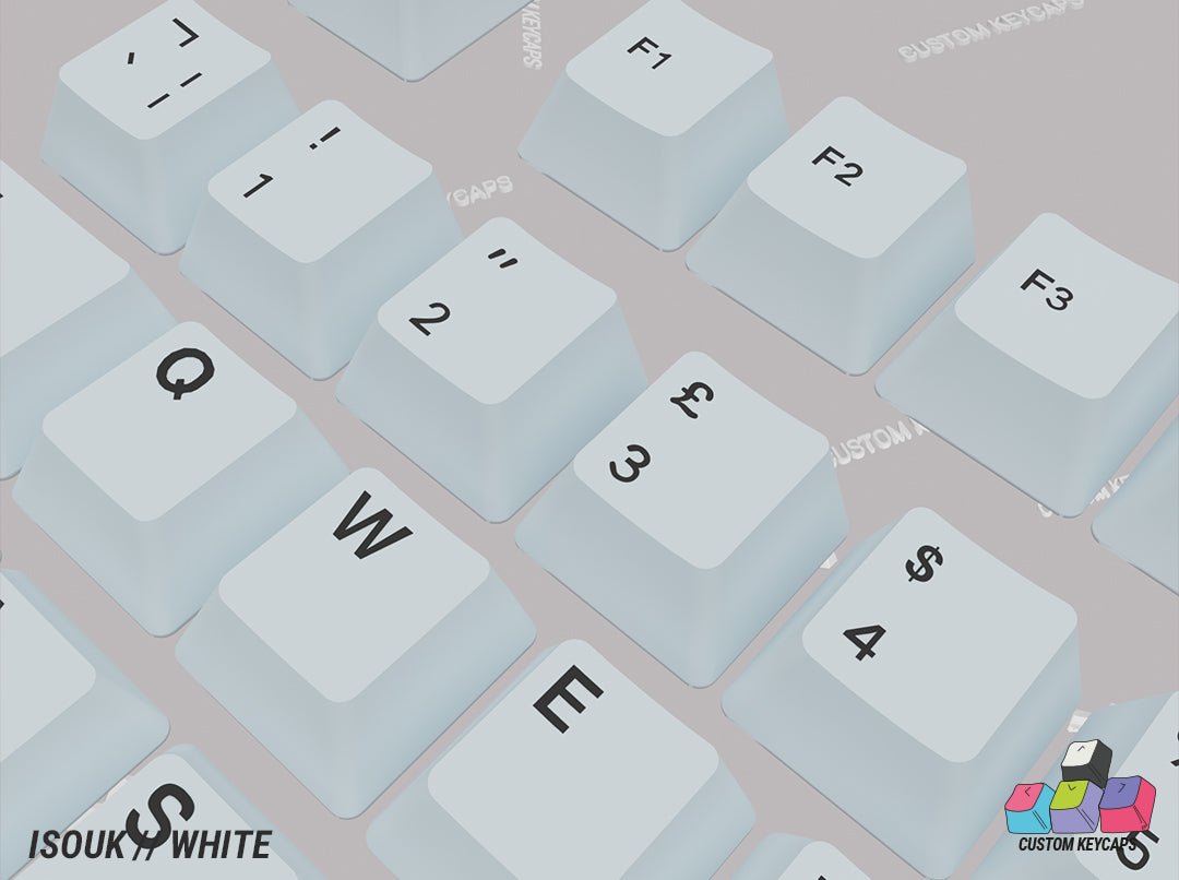 ISOUK // White Keycaps