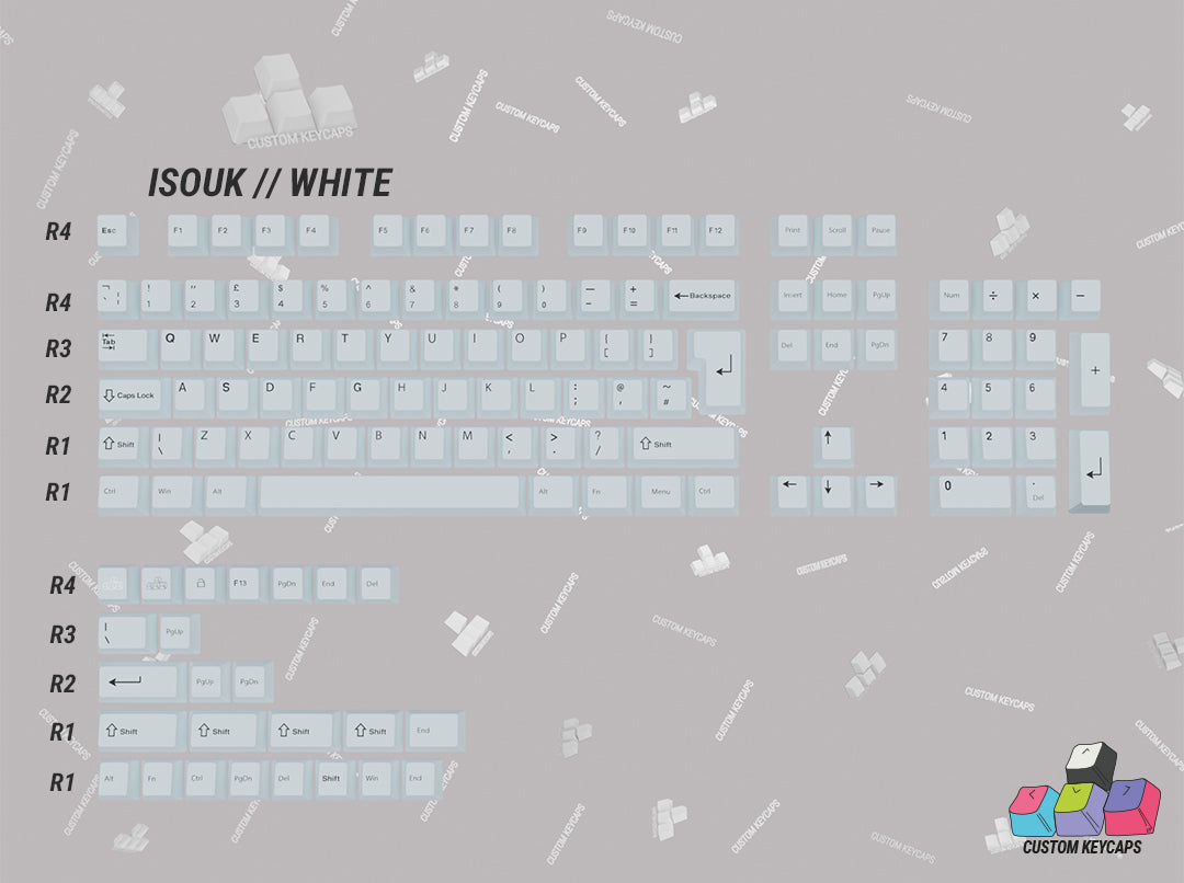 ISOUK // White Keycaps
