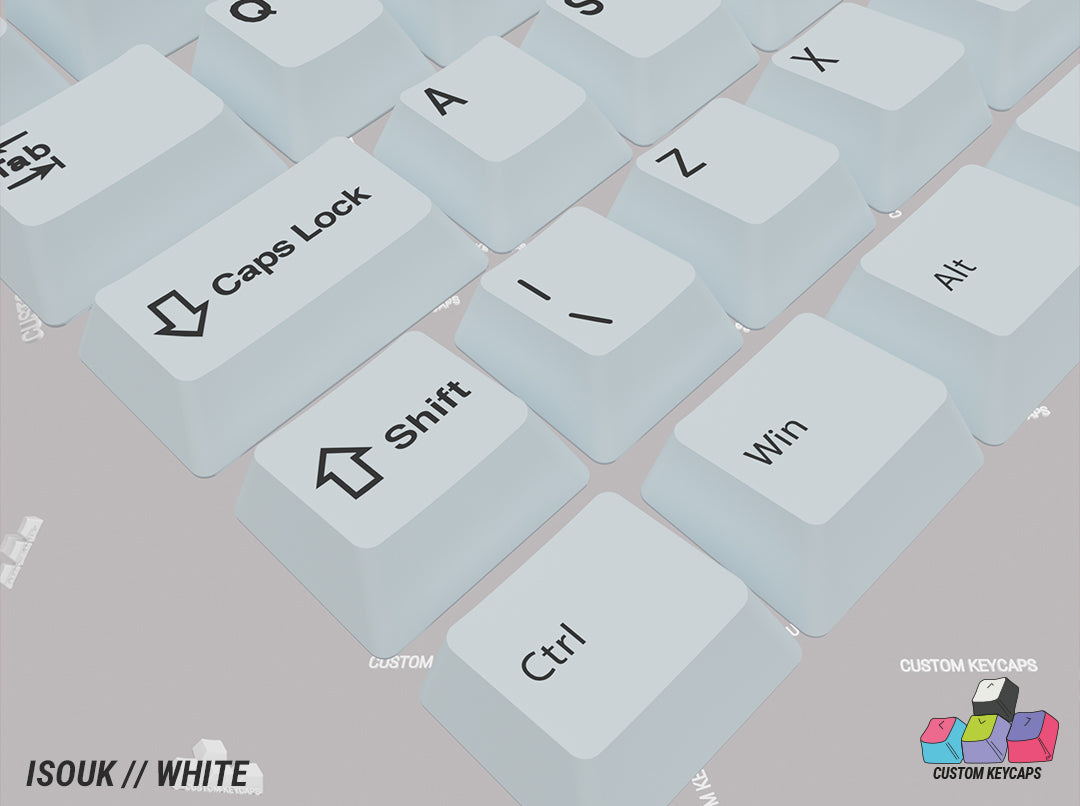 ISOUK // White Keycaps