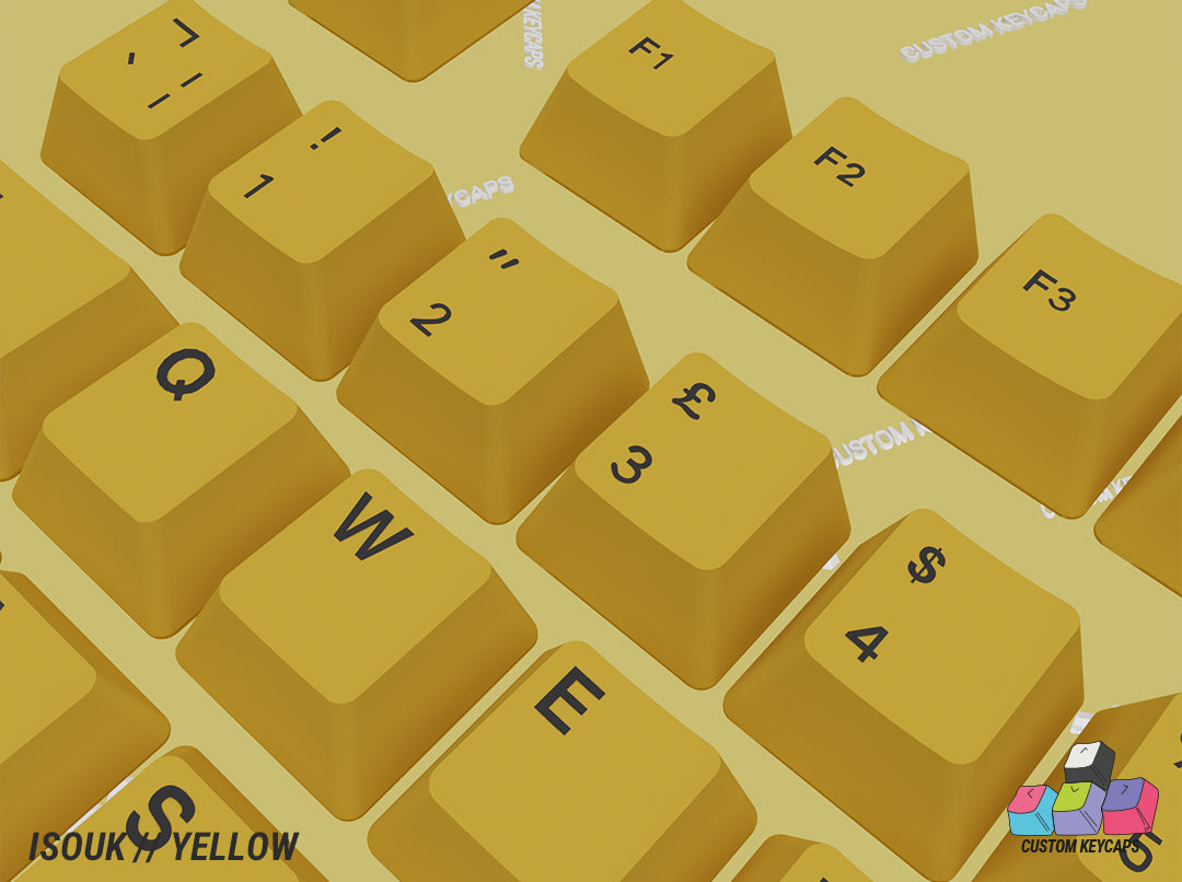 ISOUK // Yellow Keycaps
