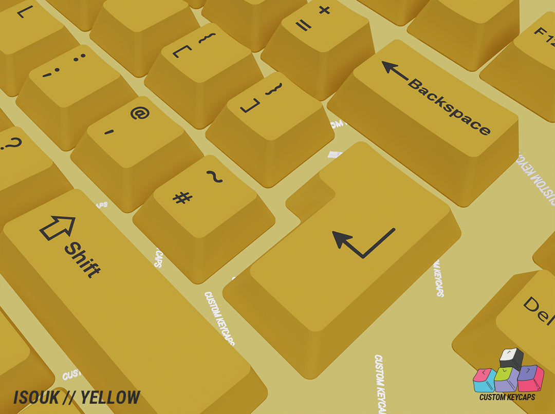 ISOUK // Yellow Keycaps