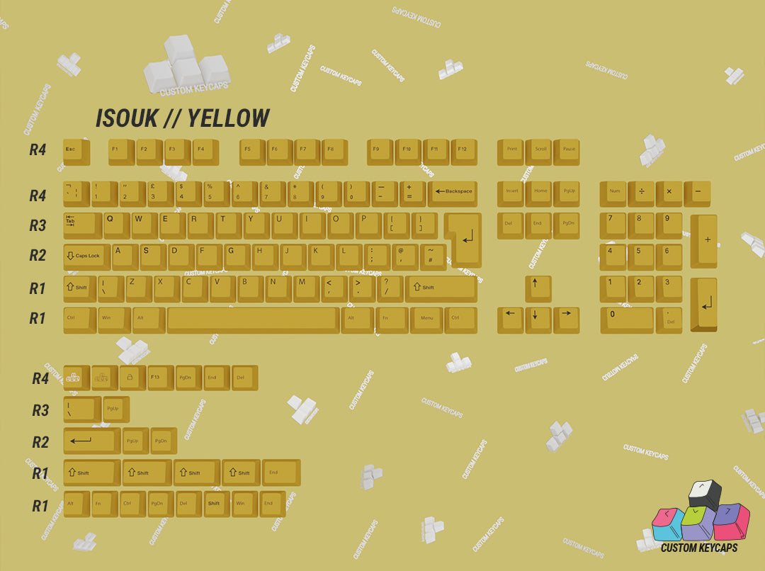 ISOUK // Yellow Keycaps