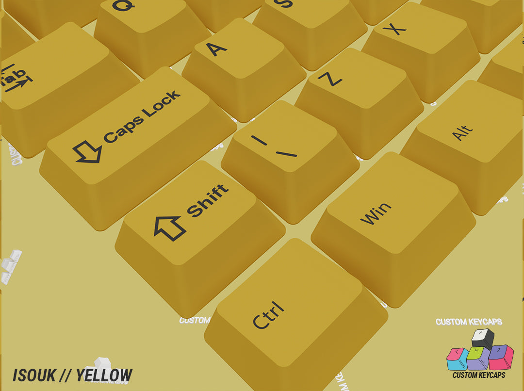 ISOUK // Yellow Keycaps