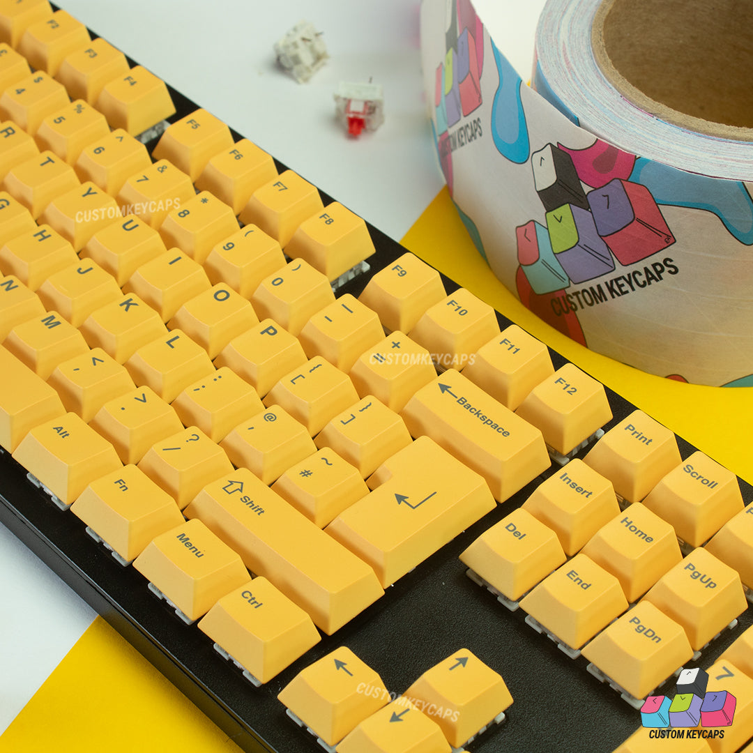 ISOUK // Yellow Keycaps