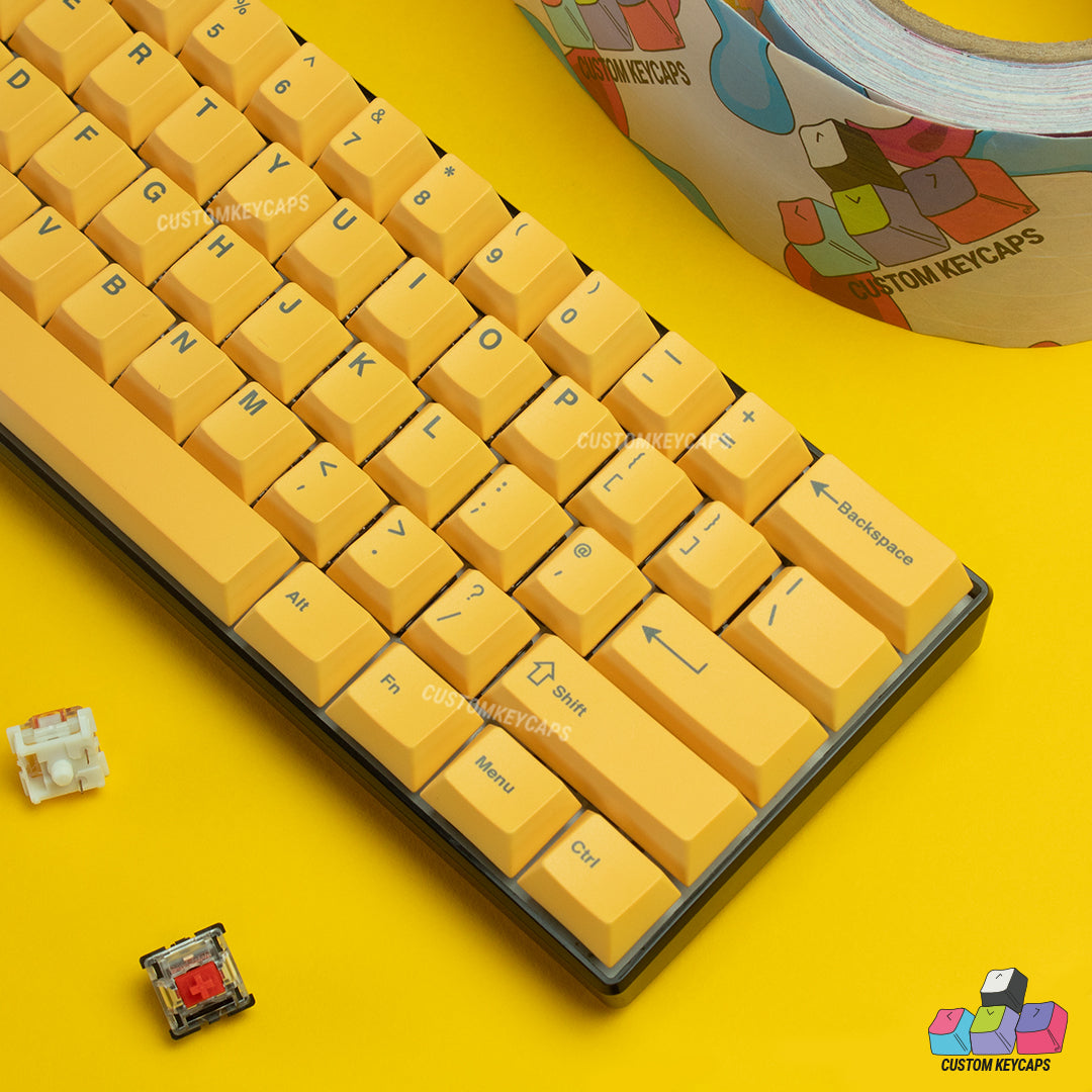 ISOUK // Yellow Keycaps