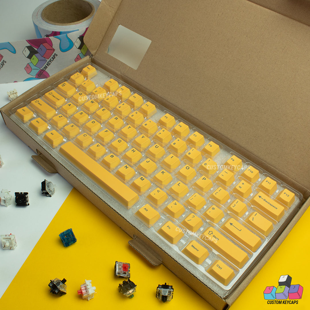 ISOUK // Yellow Keycaps