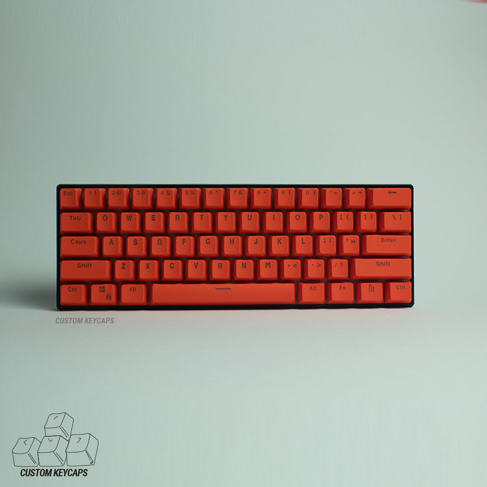 Sunset Red PBT Keycaps