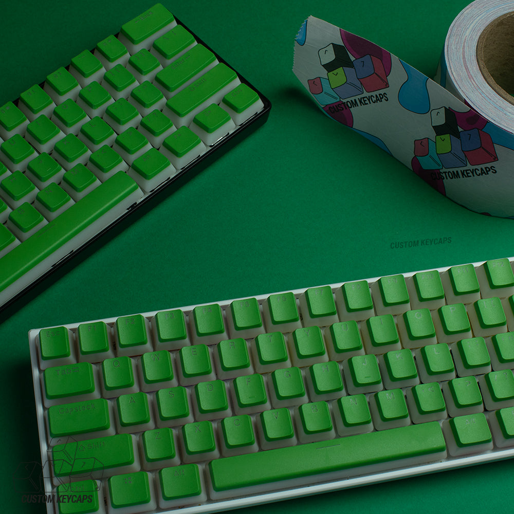 Dark Green Pudding Keycaps – Custom Keycaps UK
