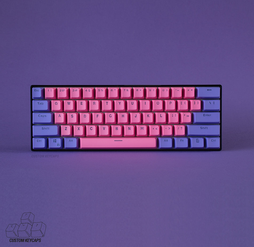Purple and Pink PBT Keycaps