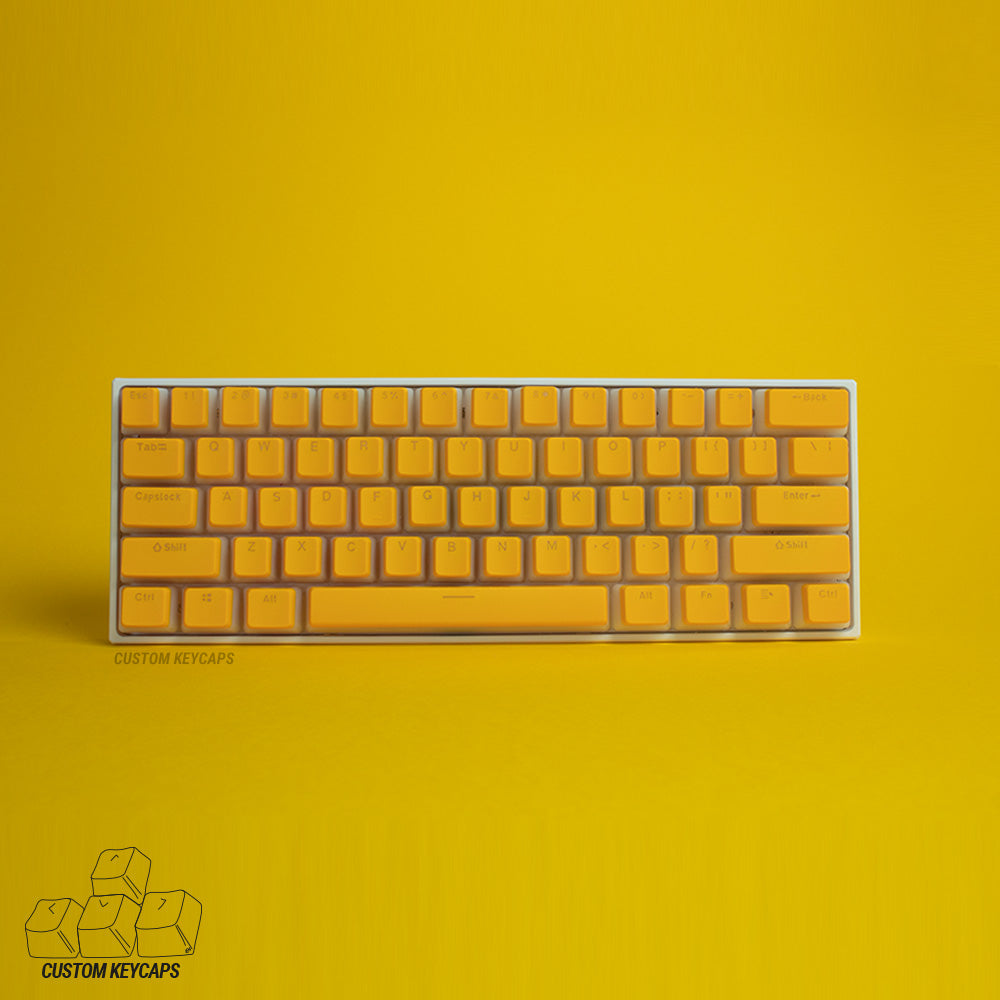 Yellow Pudding Keycaps