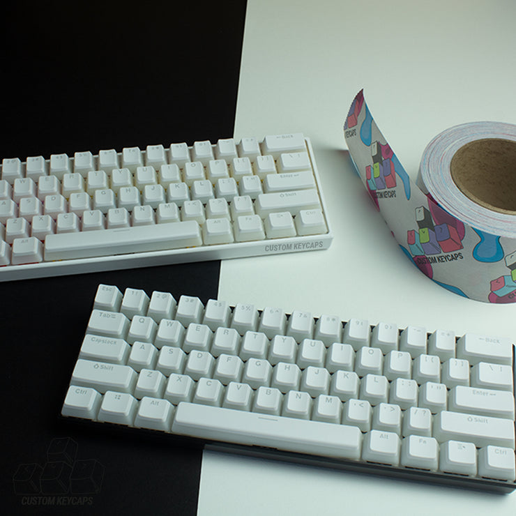 White Pudding Keycaps Custom Keycaps UK