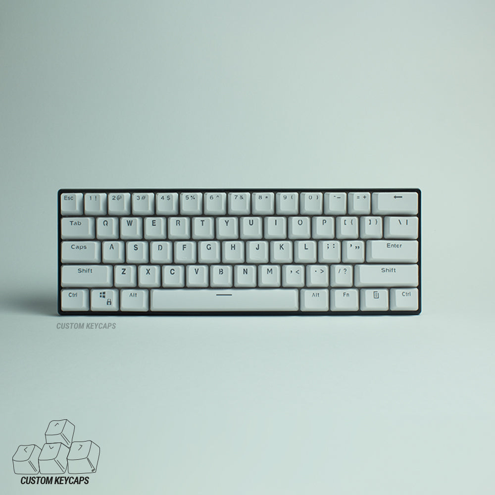 White PBT Keycaps