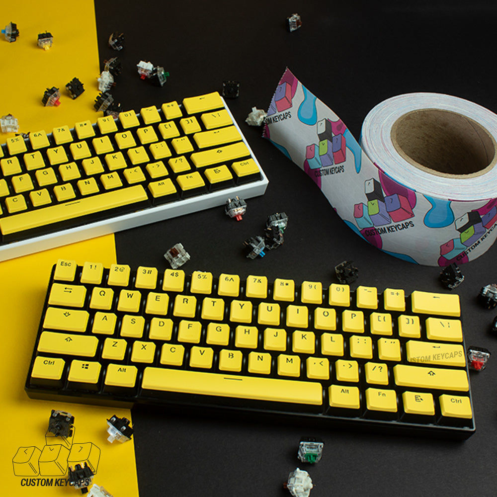 Yellow Tops Pudding Keycaps