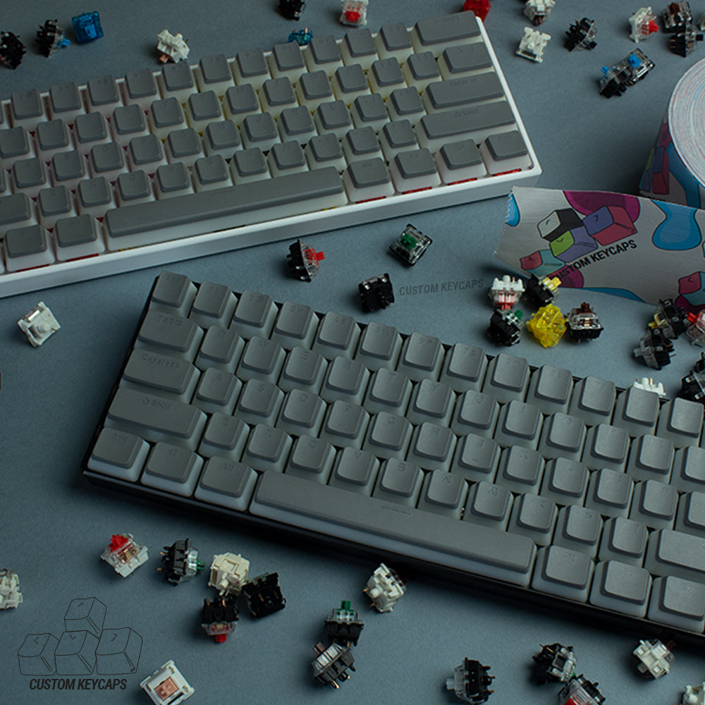 Grey Pudding Keycaps