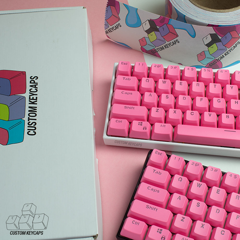 Pink PBT Keycaps – Custom Keycaps UK