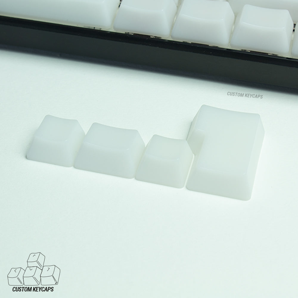 Frosty Transparent Keycaps