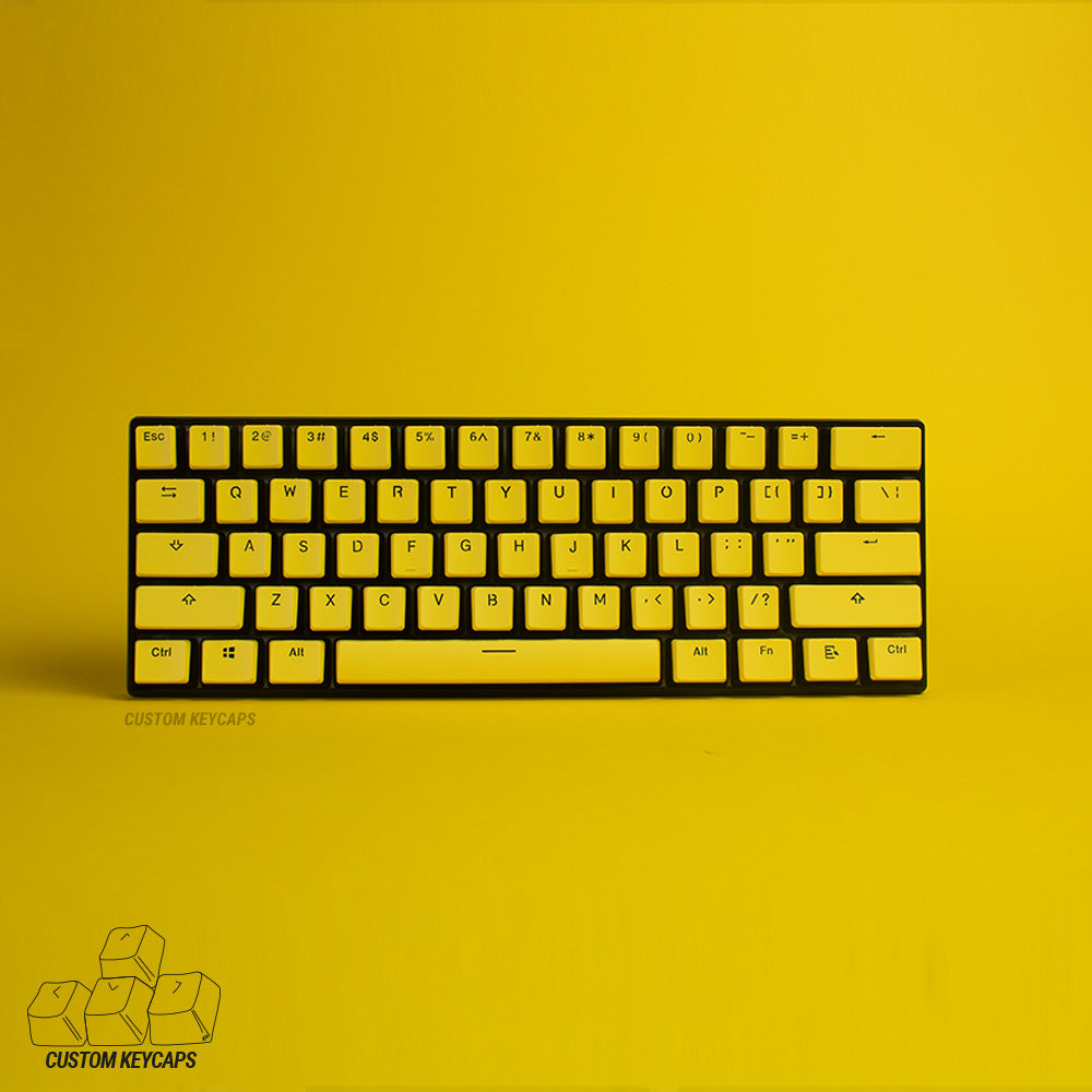 Yellow Tops Pudding Keycaps