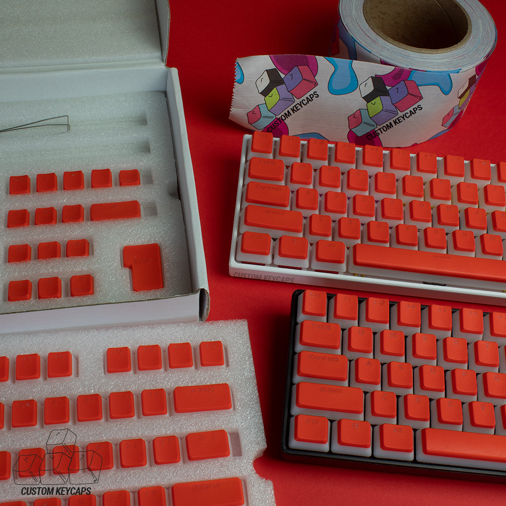 Sunset Red Pudding Keycaps