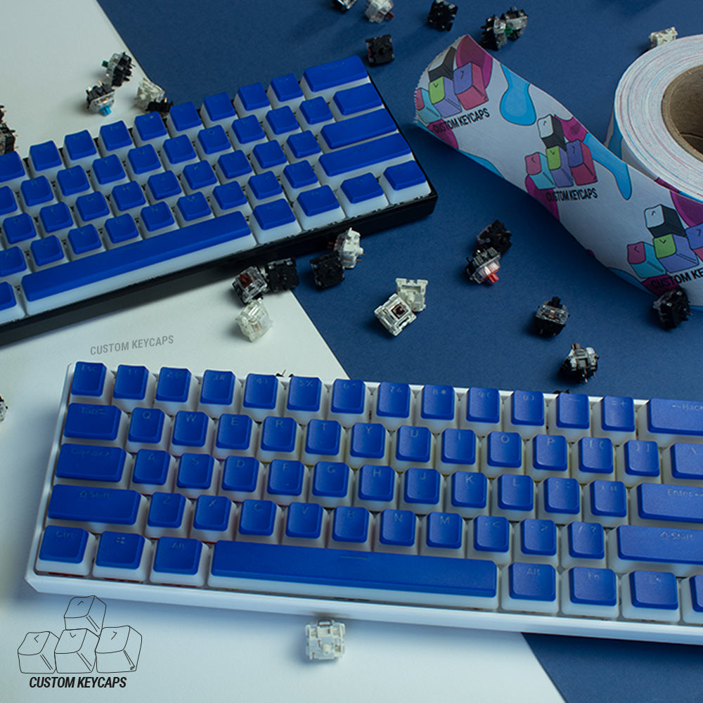 Dark Blue Pudding Keycaps