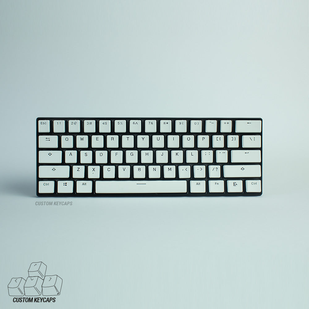 White Top Pudding Keycaps
