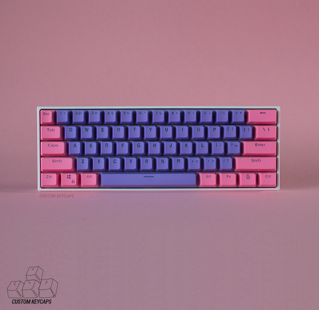 Purple and Pink PBT Keycaps
