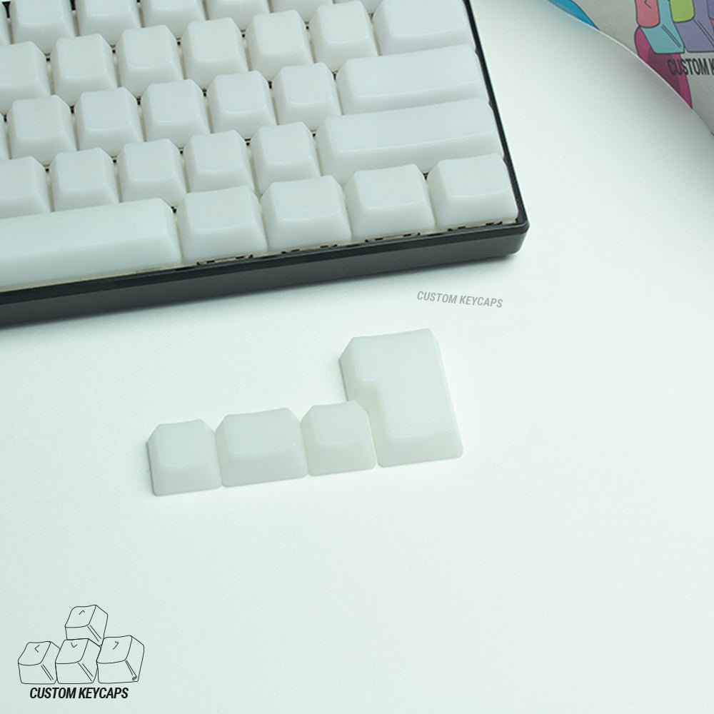 Frosty Transparent Keycaps