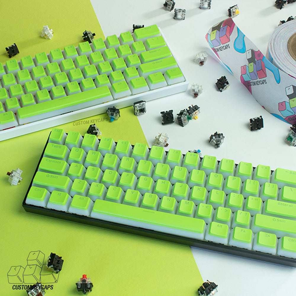 Light Green Pudding Keycaps