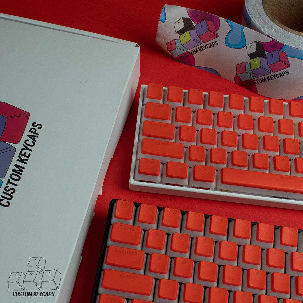 Sunset Red Pudding Keycaps