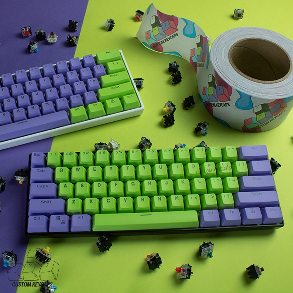 Green and Purple PBT Keycaps – Custom Keycaps UK