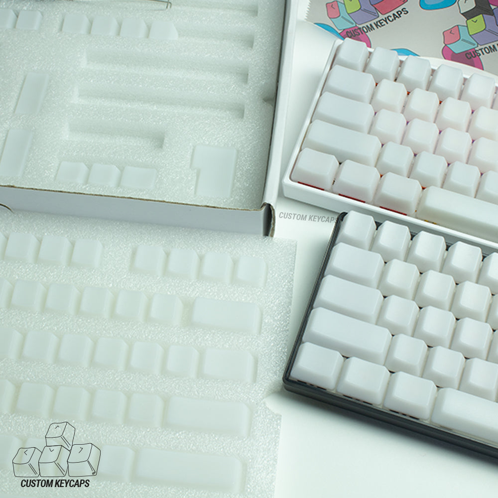 Frosty Transparent Keycaps