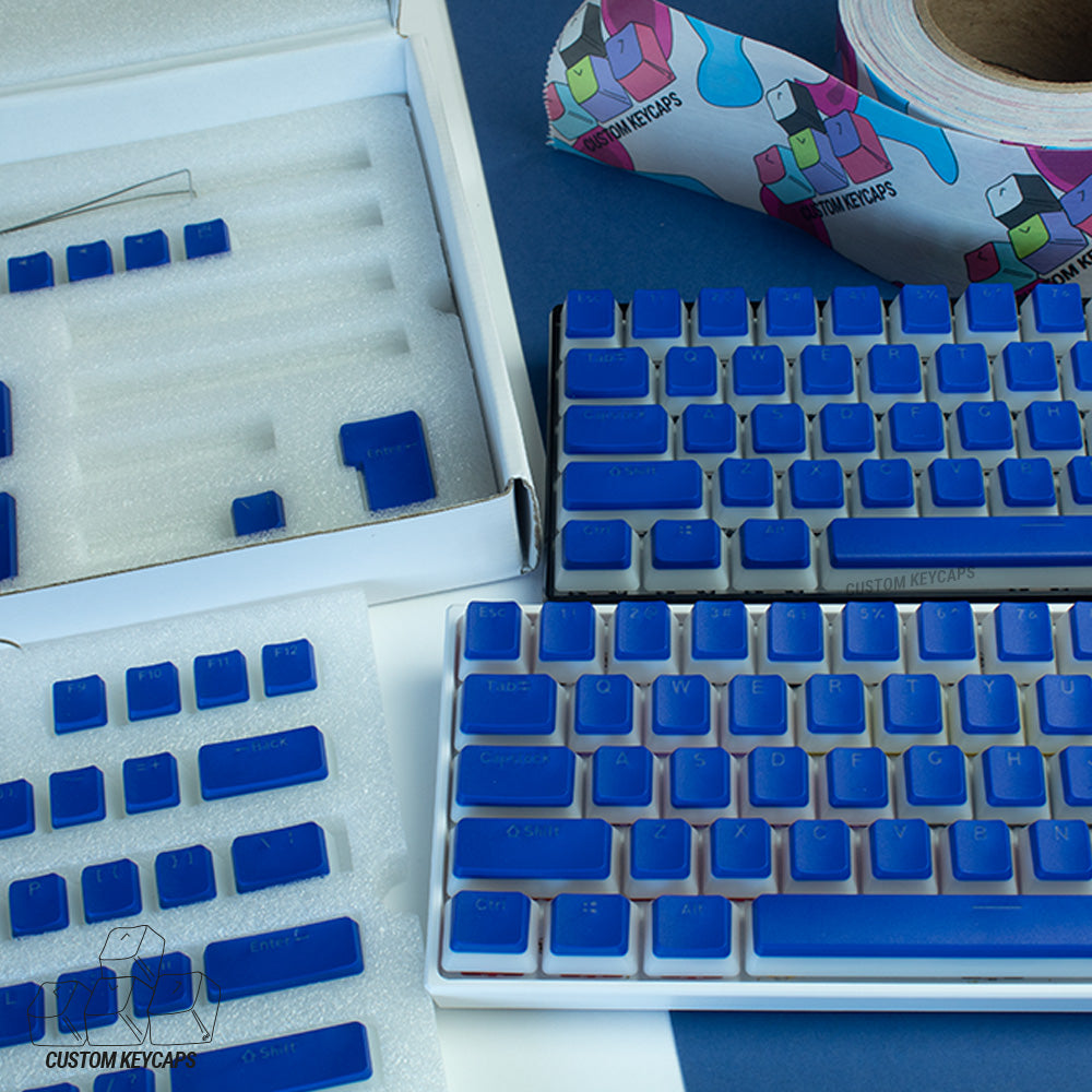 Dark Blue Pudding Keycaps