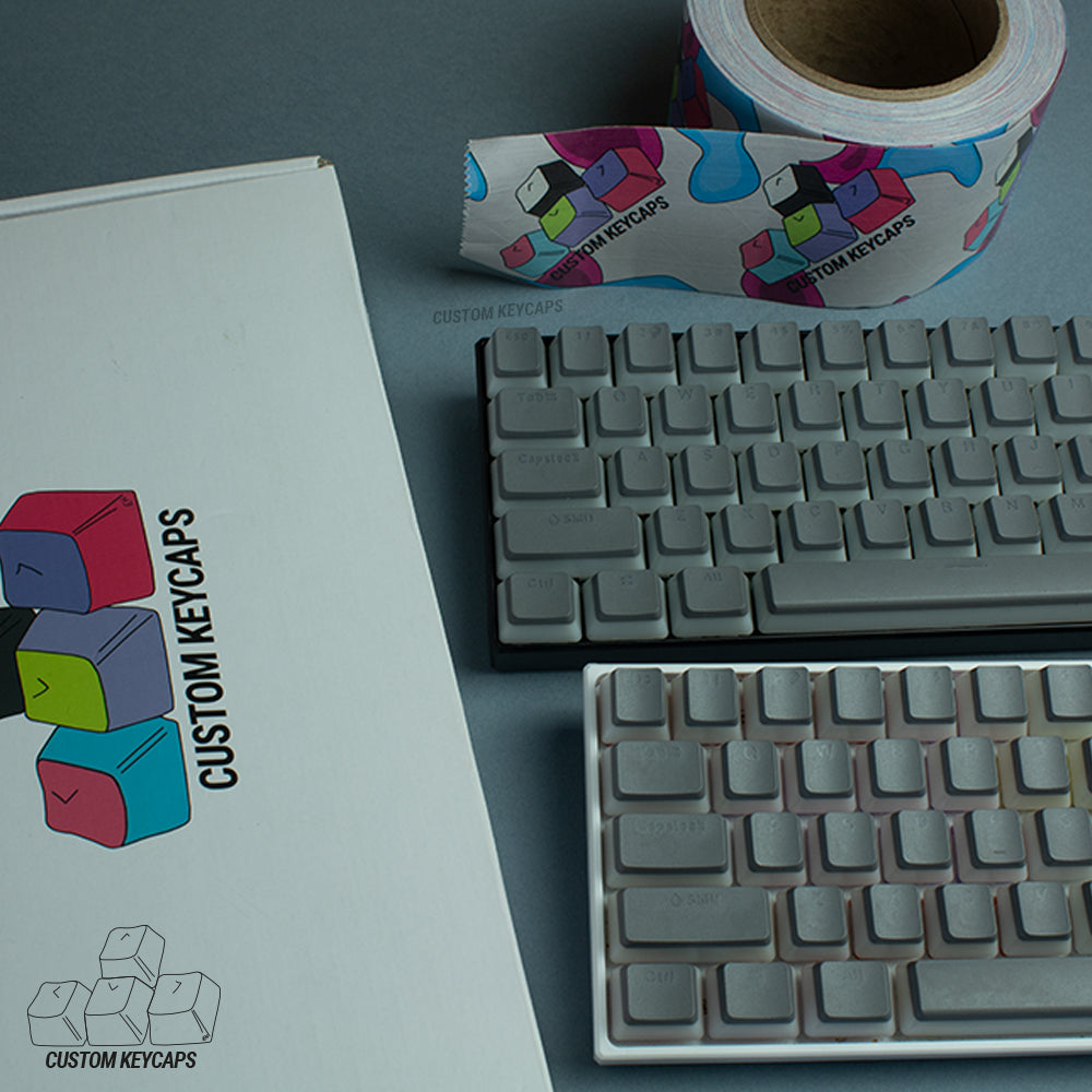 Grey Pudding Keycaps