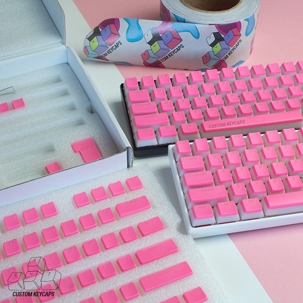Colored Pudding Keycaps Pink Pudding Keycaps – Custom Keycaps UK