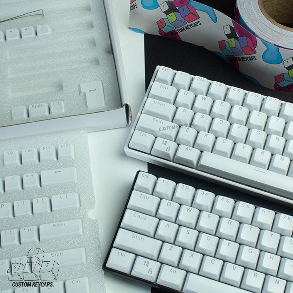 White SA Profile Keycaps – Custom Keycaps UK