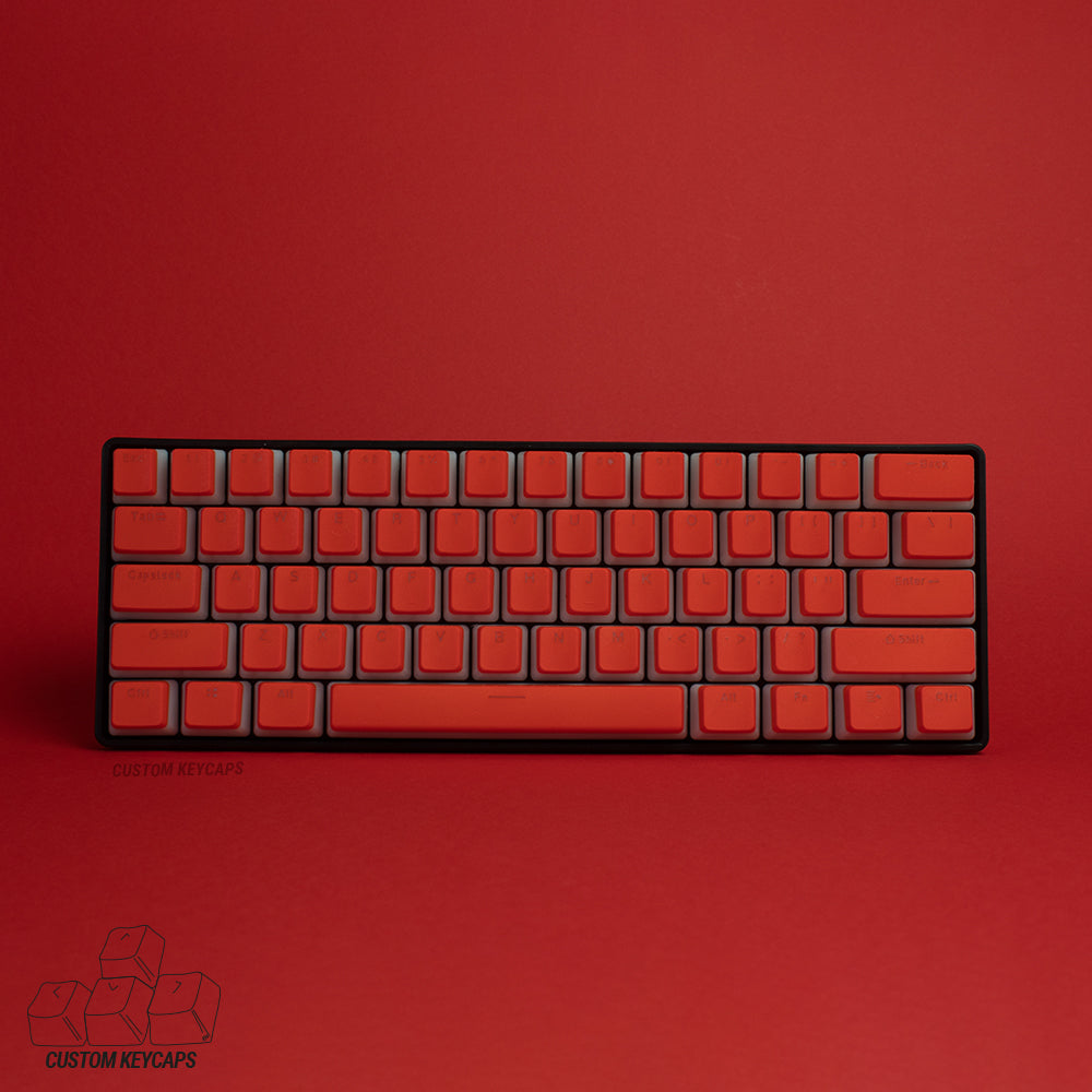 Sunset Red Pudding Keycaps