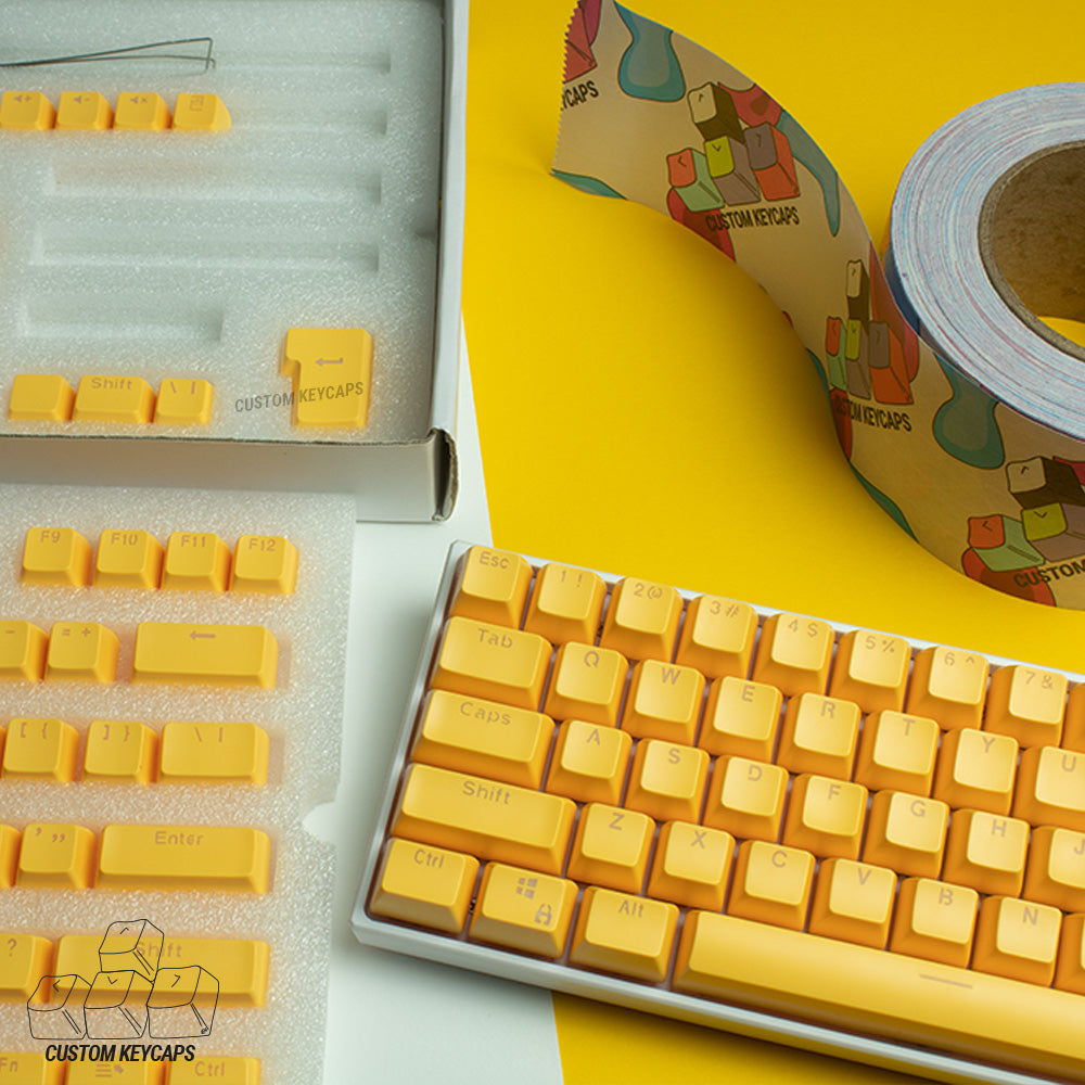 Yellow SA Profile Keycaps