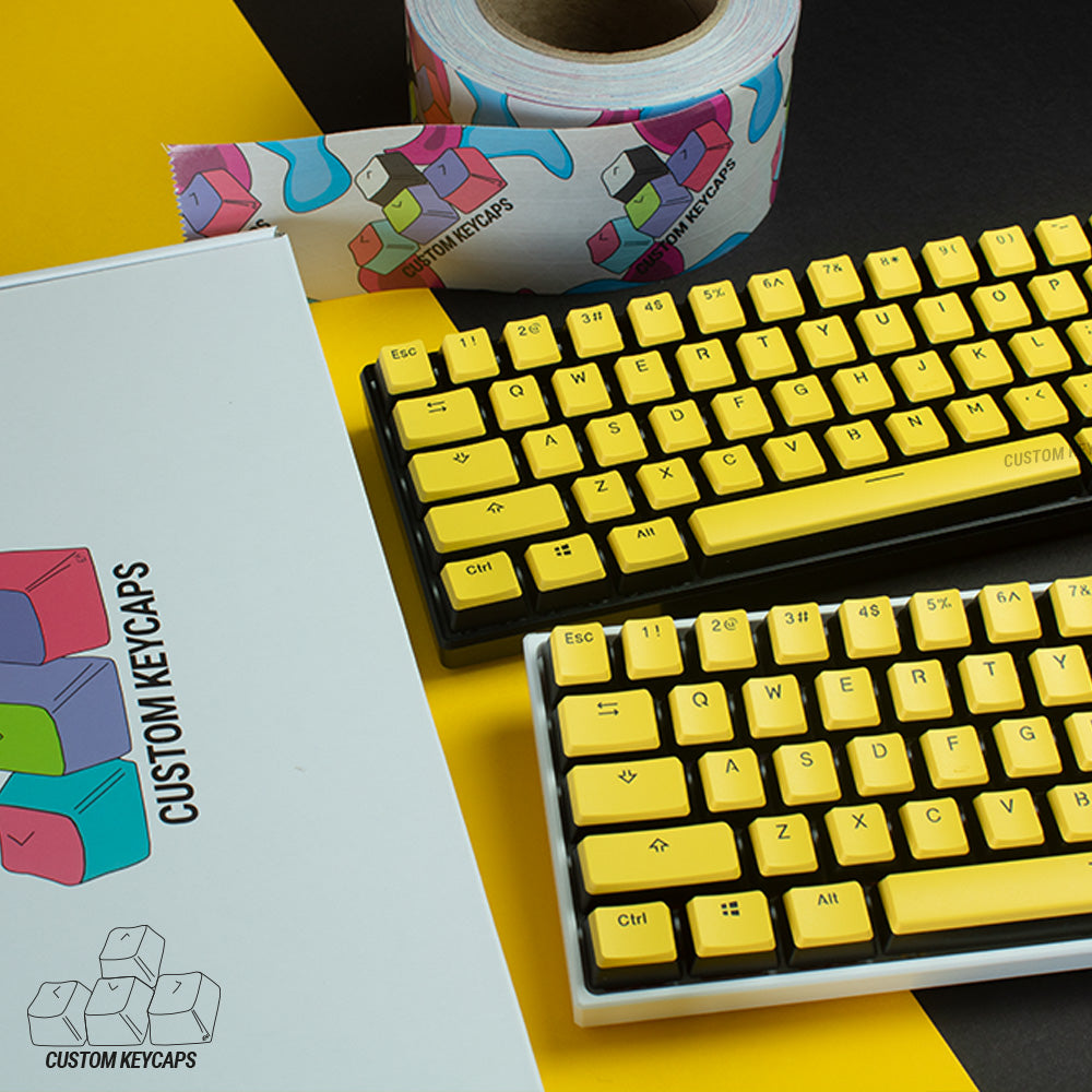 Yellow Tops Pudding Keycaps