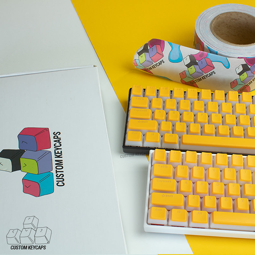 Yellow Pudding Keycaps