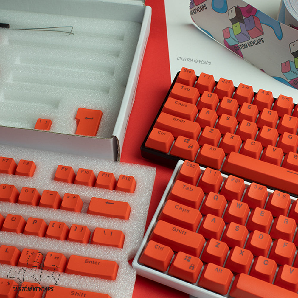 Sunset Red PBT Keycaps – Custom Keycaps UK