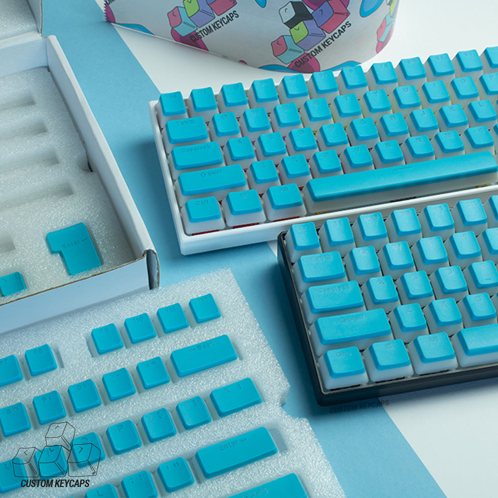 Light Blue Pudding Keycaps