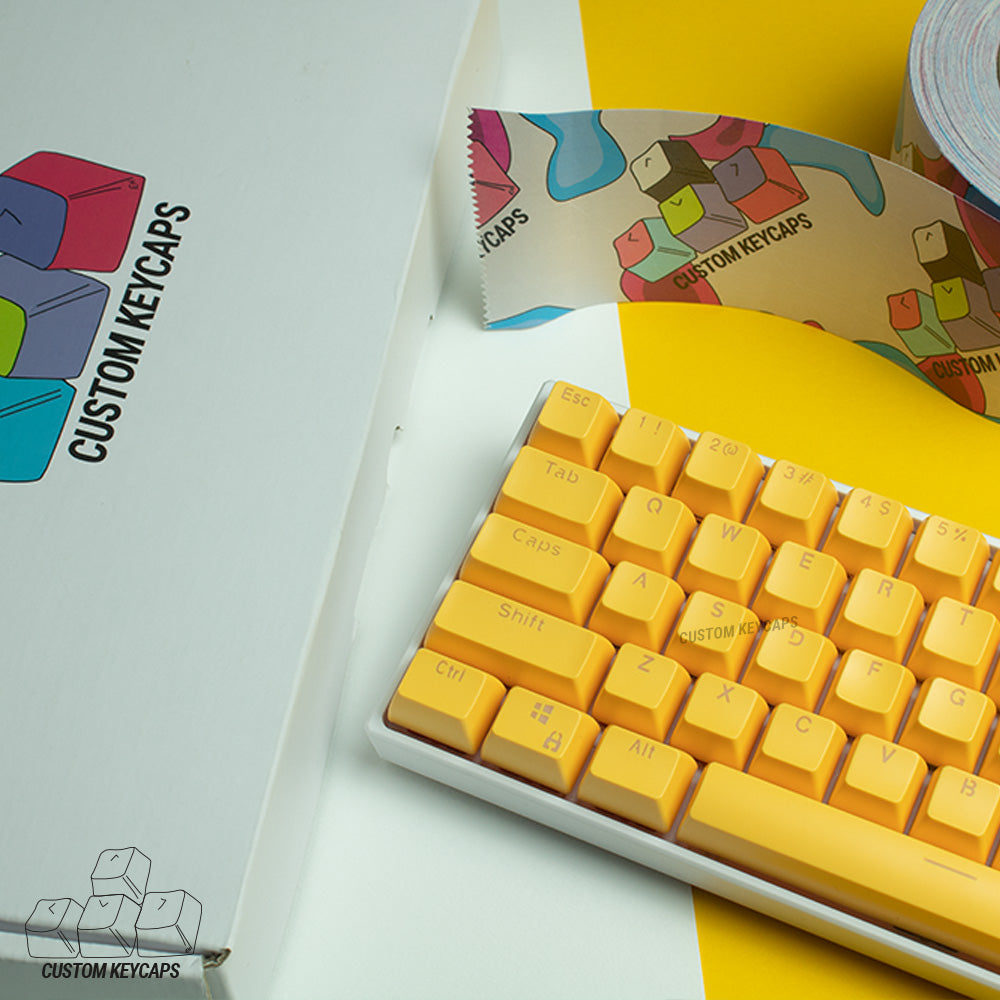 Yellow SA Profile Keycaps – Custom Keycaps UK