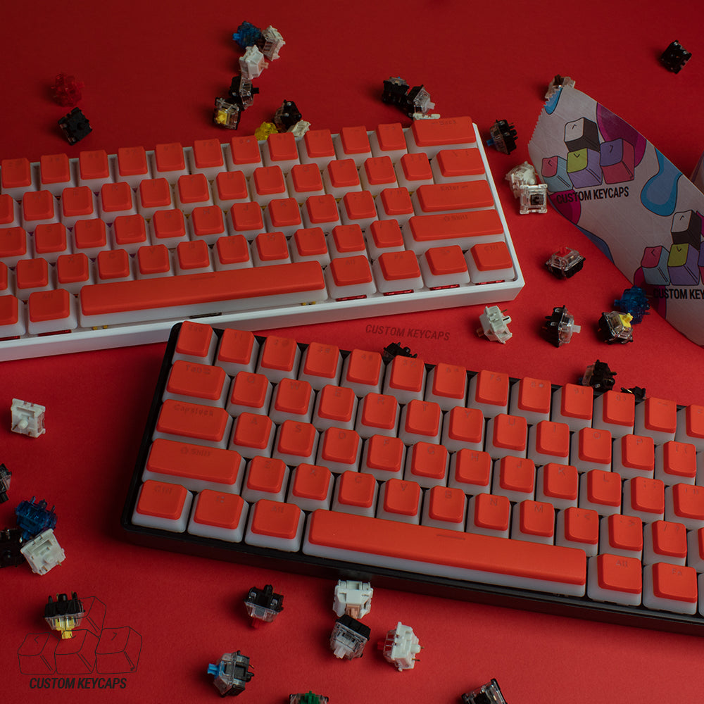 Sunset Red Pudding Keycaps