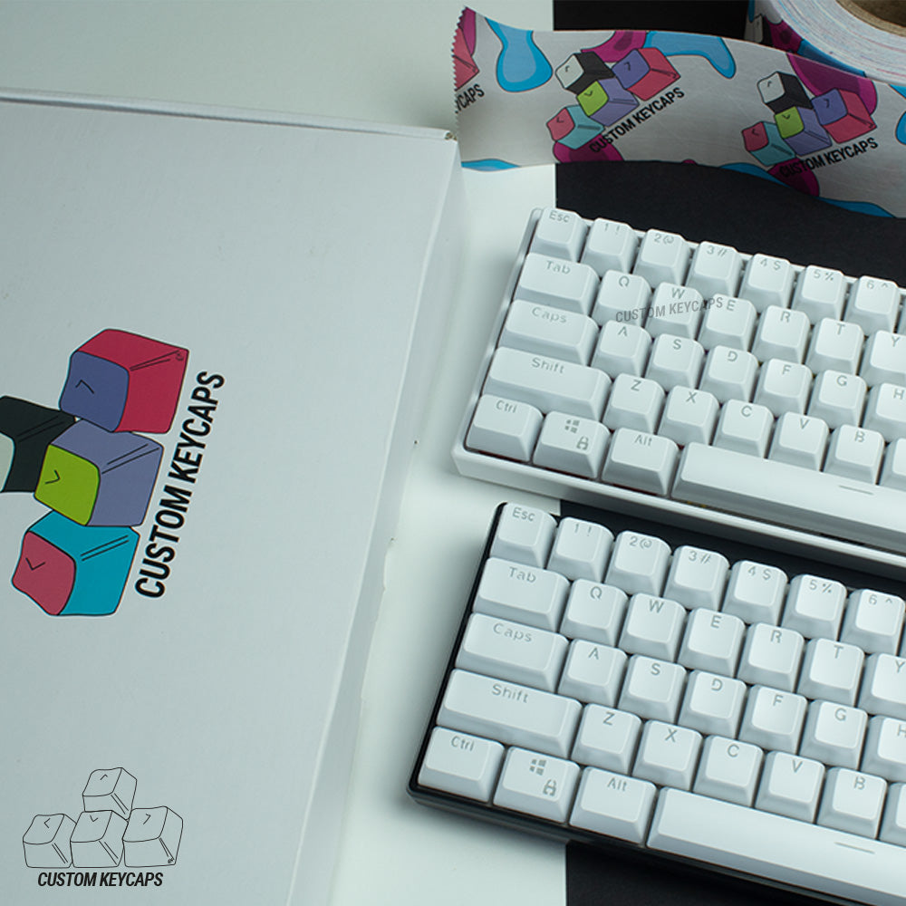 White SA Profile Keycaps – Custom Keycaps UK