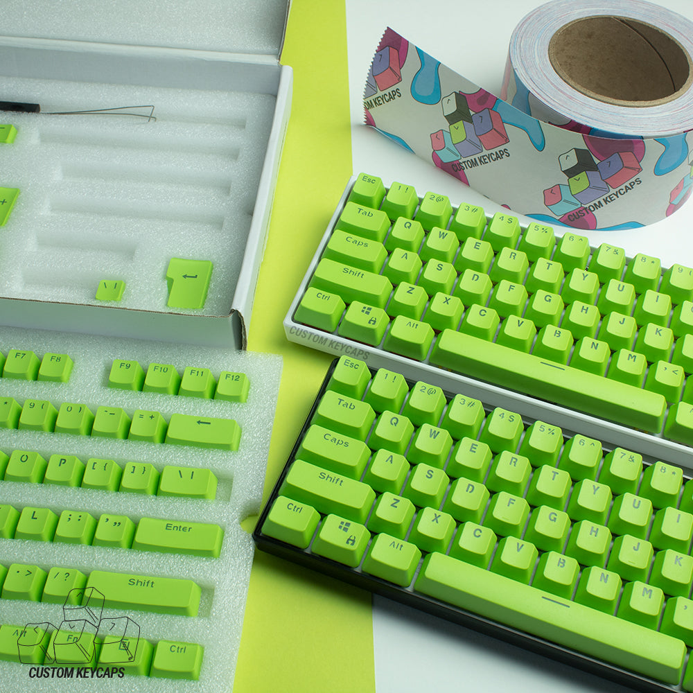 Light Green PBT Keycaps – Custom Keycaps UK