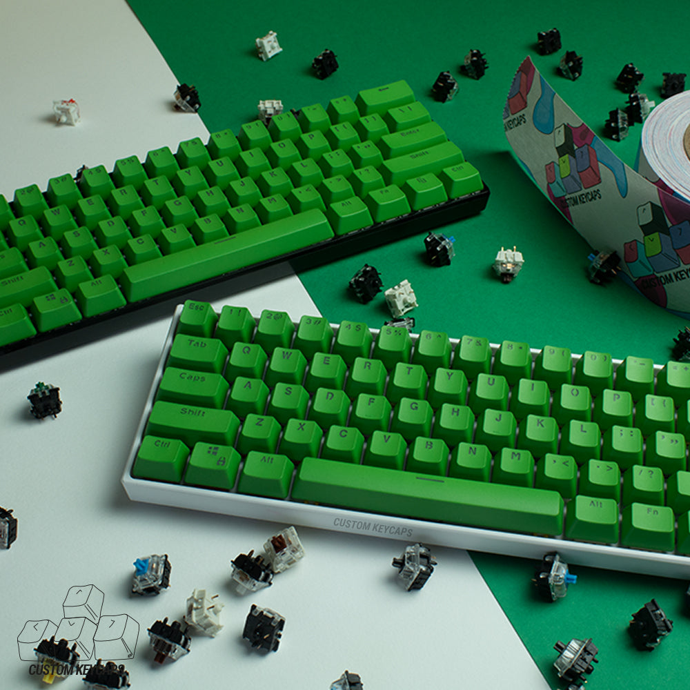Dark Green PBT Keycaps – Custom Keycaps UK