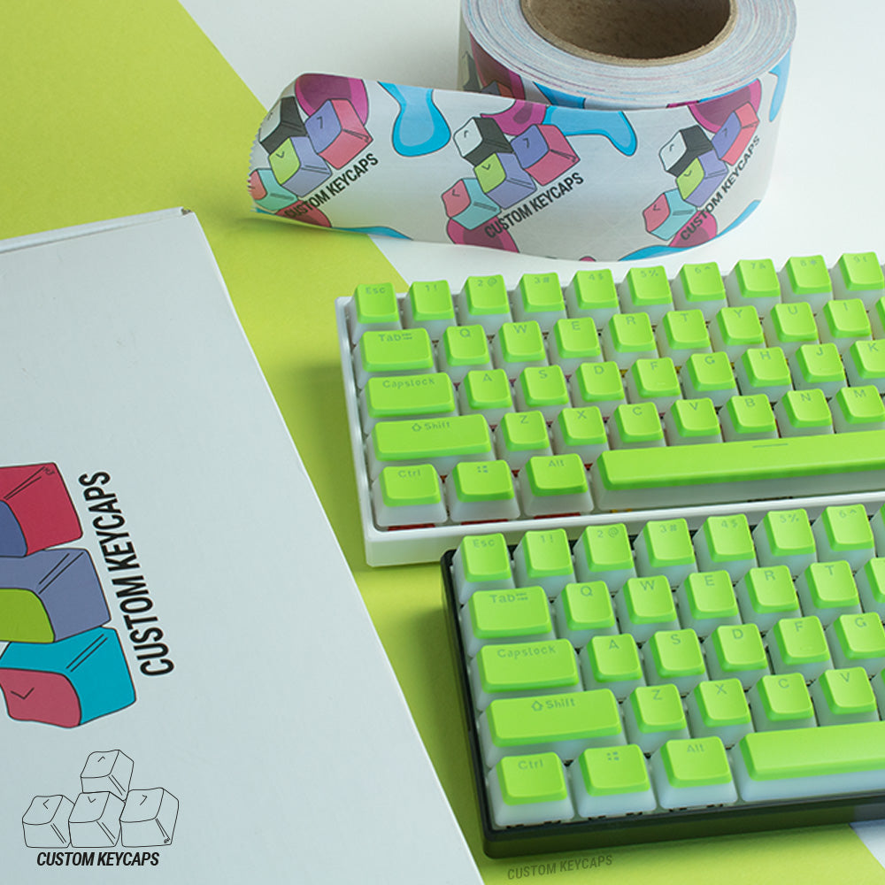 Light Green Pudding Keycaps – Custom Keycaps UK