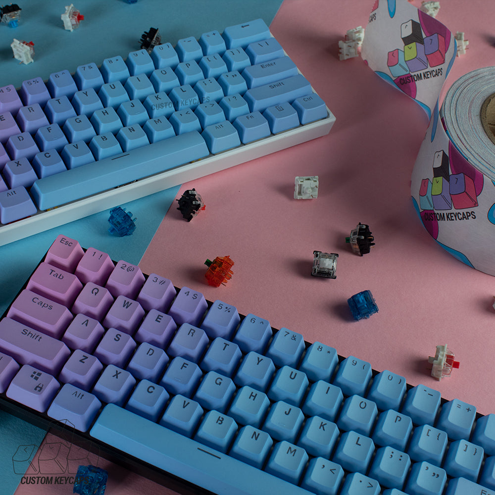 Bubble Gum PBT keycaps – Custom Keycaps UK