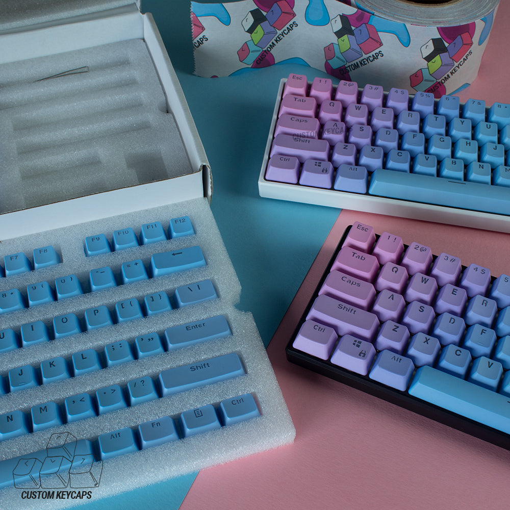 Bubble Gum PBT keycaps – Custom Keycaps UK